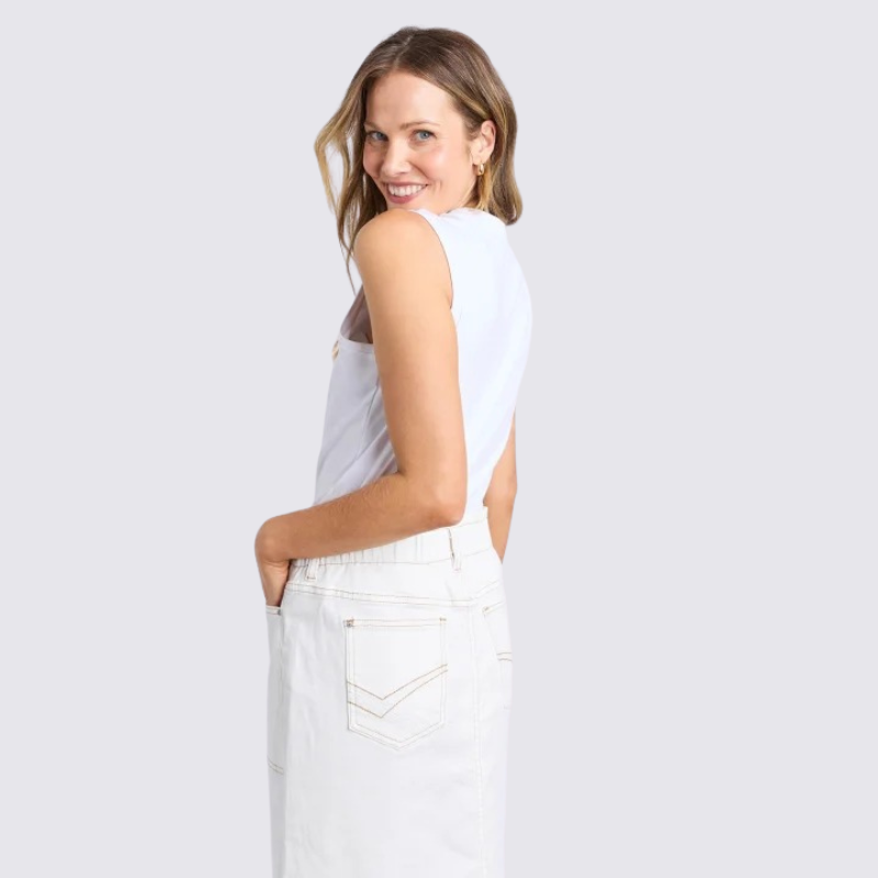 Vera Tank White Top