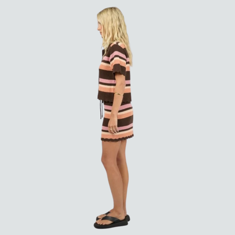 Copacabana Stripe Knit Skirt