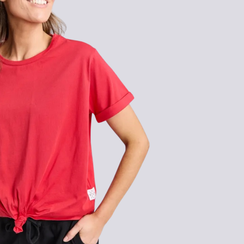 Knot s/s Tee - Cranberry