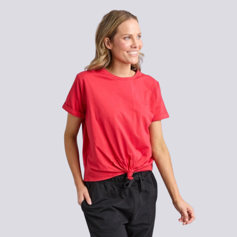 Knot s/s Tee - Cranberry
