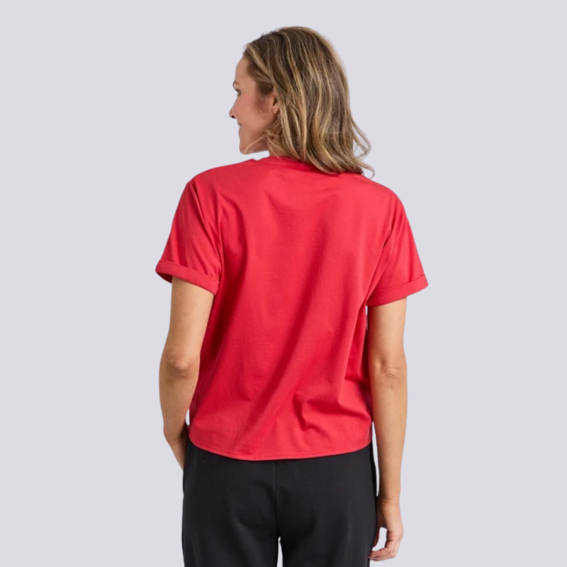 Knot s/s Tee - Cranberry