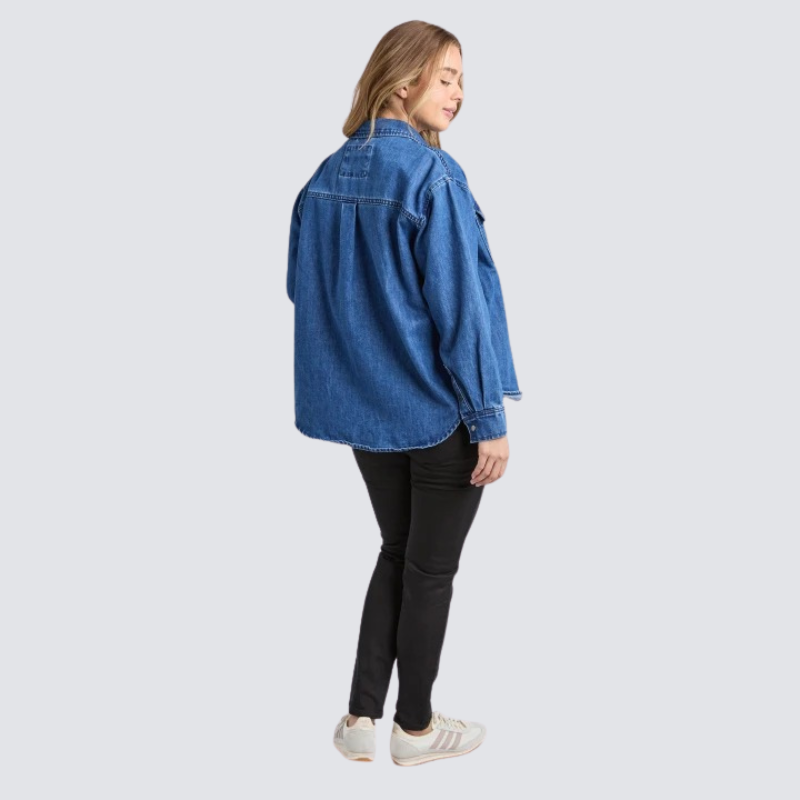 Daisy Overshirt Mid Blue