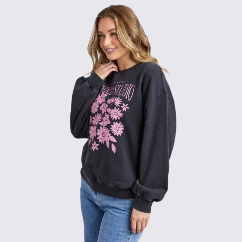 Floret Crew Black