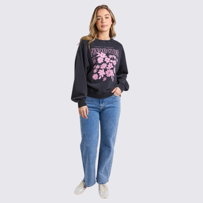 Floret Crew Black