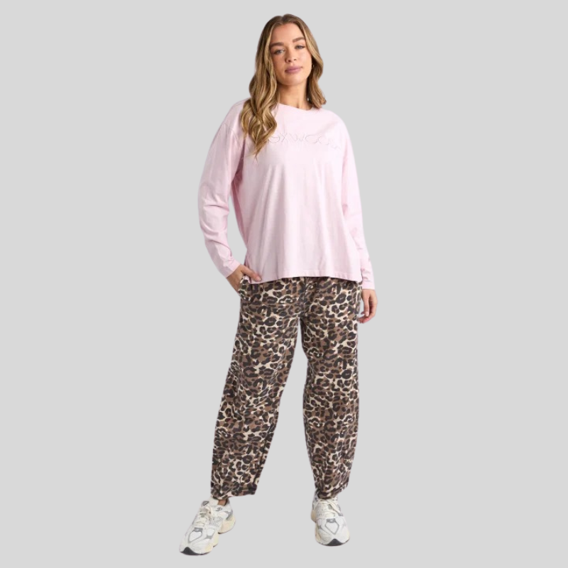 Simplified Long Sleeve Tee Pink