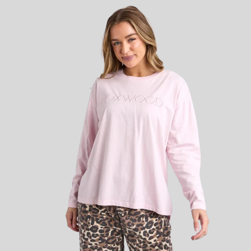 Simplified Long Sleeve Tee Pink