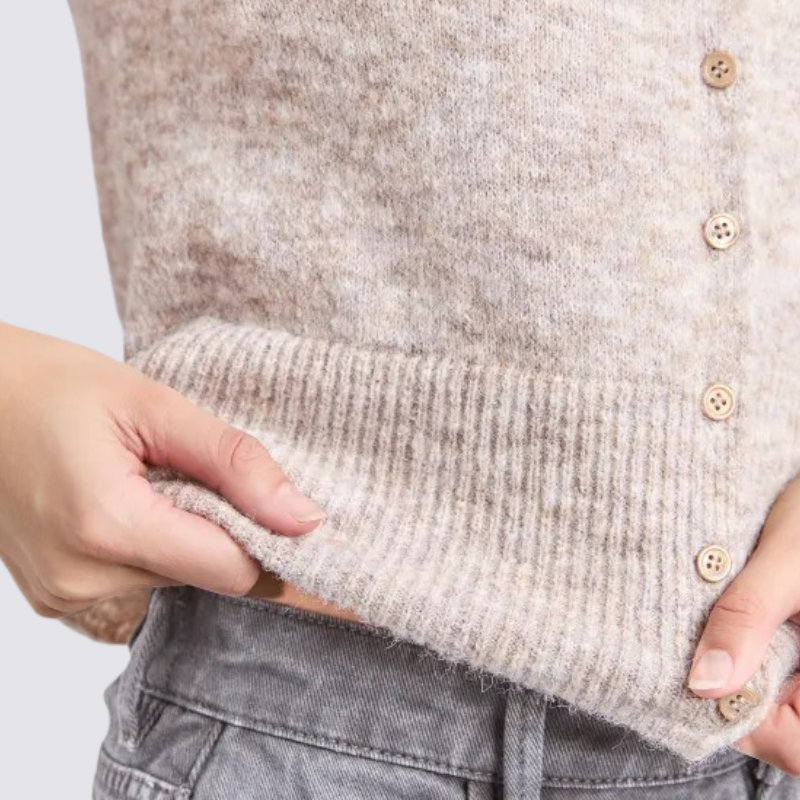 Fernie Button Knit Oatmeal