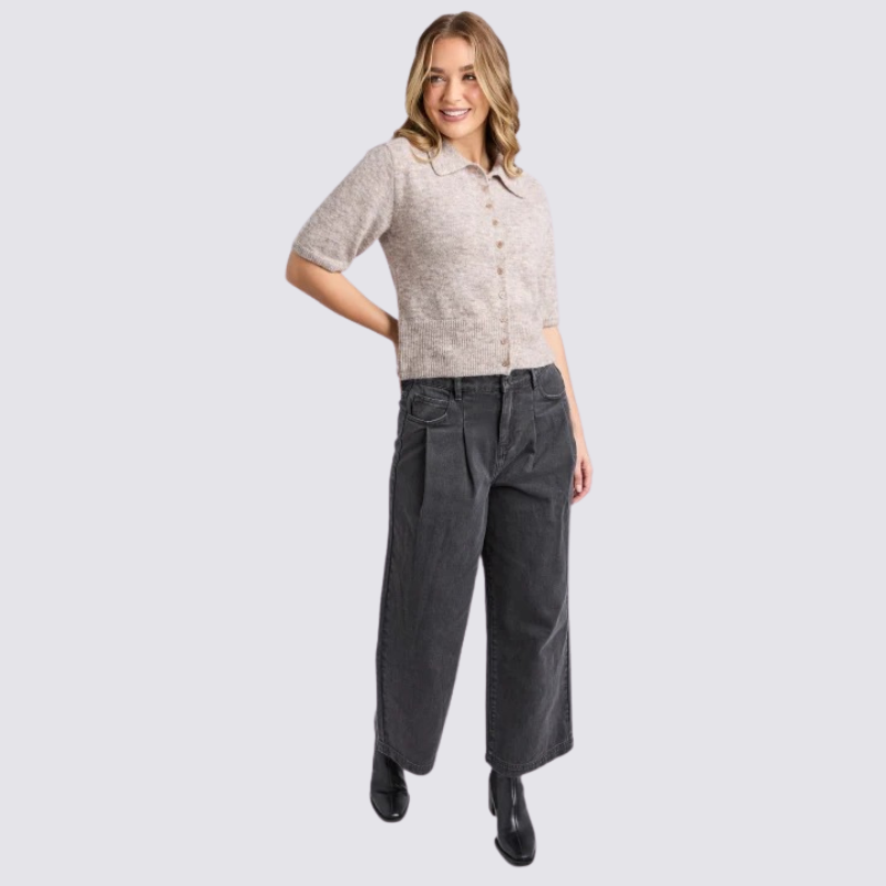 Fernie Button Knit Oatmeal