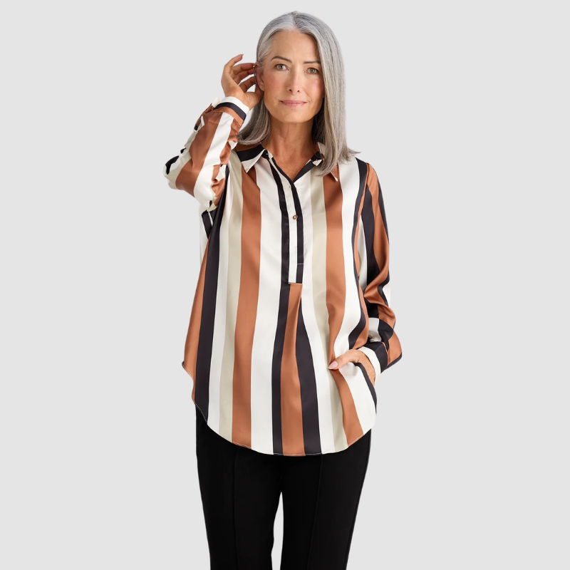 Astrid Shirt Oakley Stripe