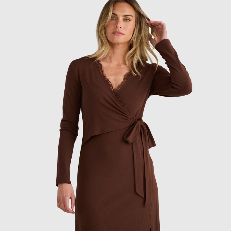 Brigitte Wrap Dress