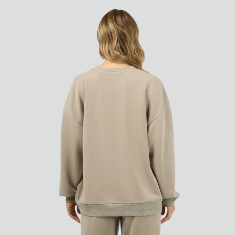 Luxe Active Box Crew Stone