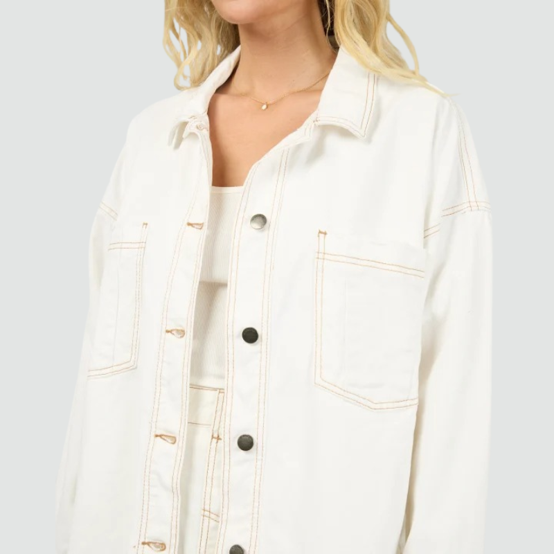 Dale Shacket - Vintage White