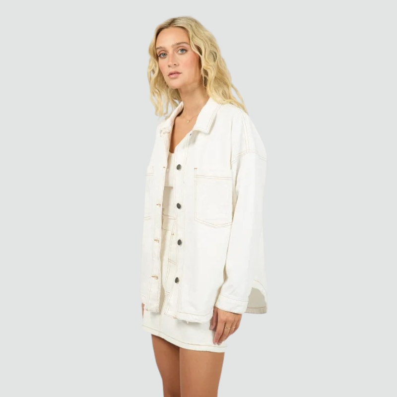 Dale Shacket - Vintage White