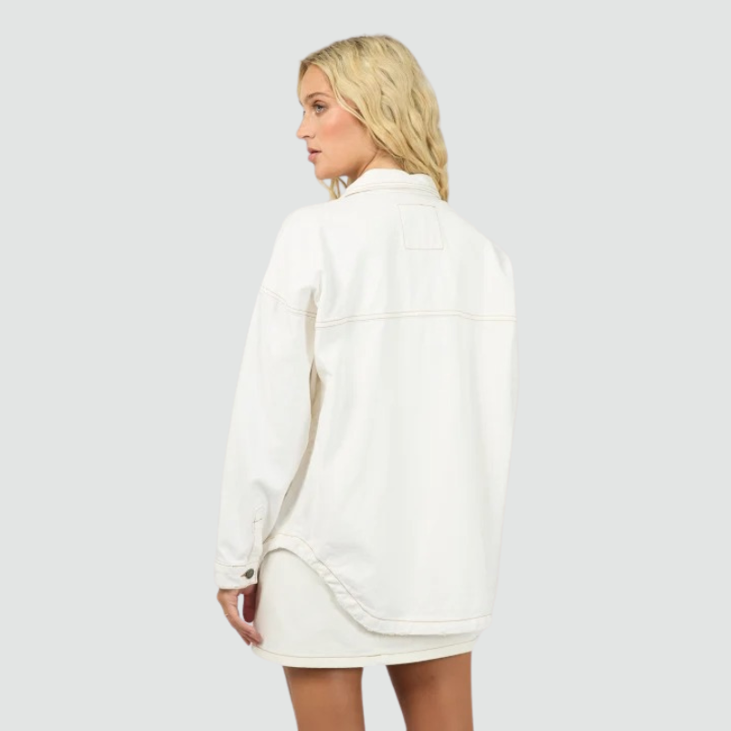 Dale Shacket - Vintage White