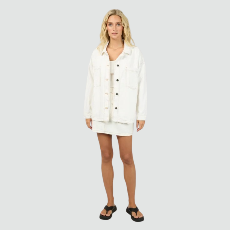 Dale Shacket - Vintage White