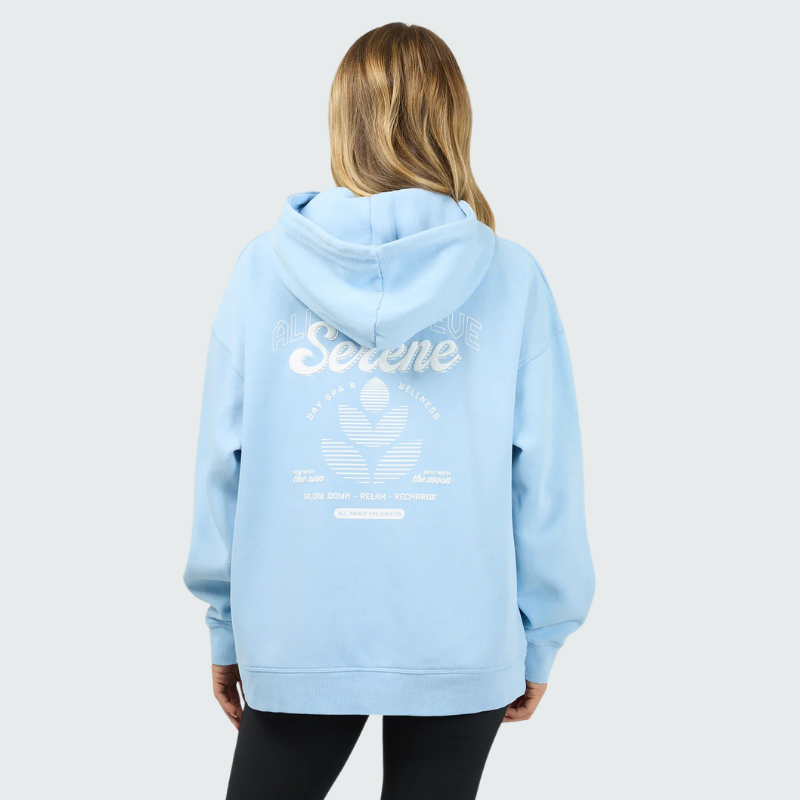 Serene Relaxed Hoodie Blue