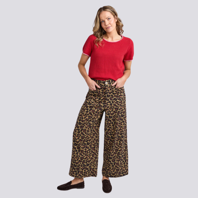 Saskia Pant Animal Print