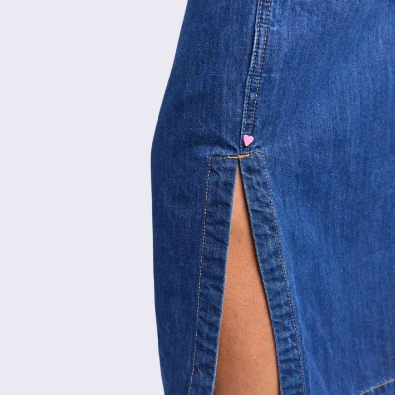 Clover Midi Denim Skirt