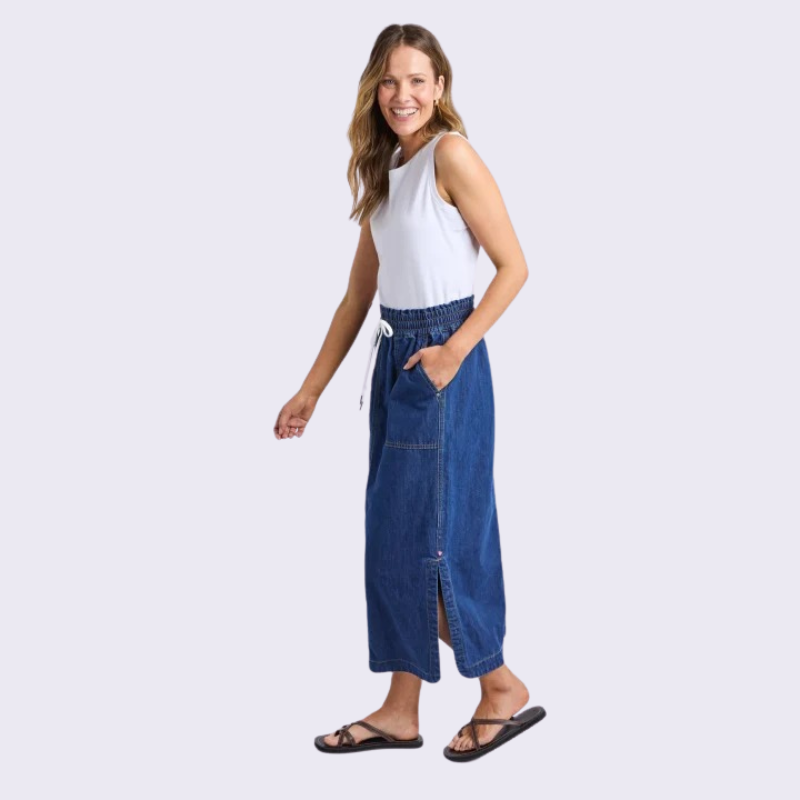 Clover Midi Denim Skirt