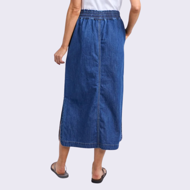 Clover Midi Denim Skirt