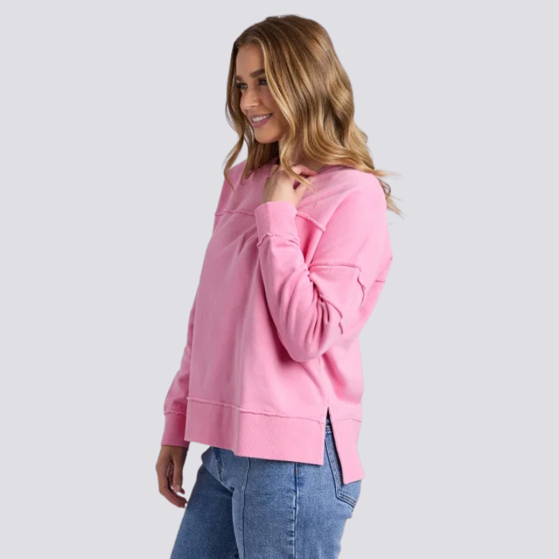 Jayne Throw On Fleece Sea Pink