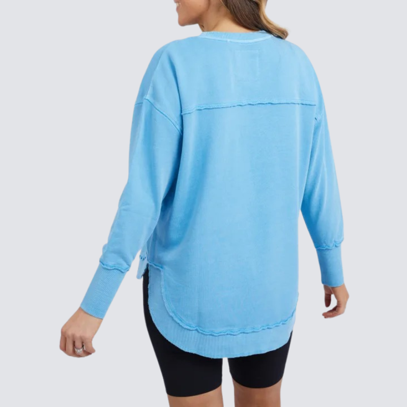 Simplified Crew Bright Blue