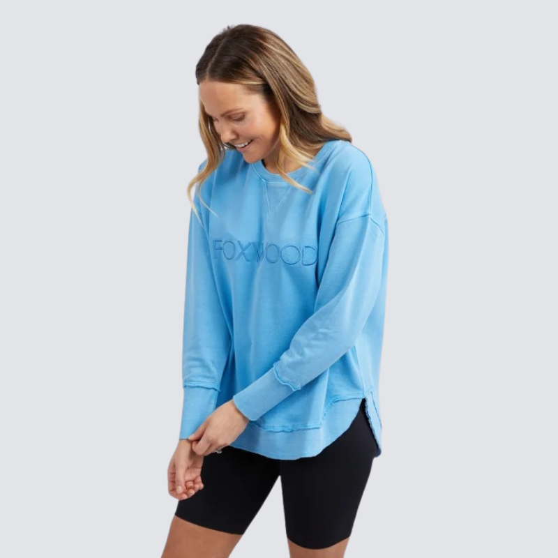 Simplified Crew Bright Blue