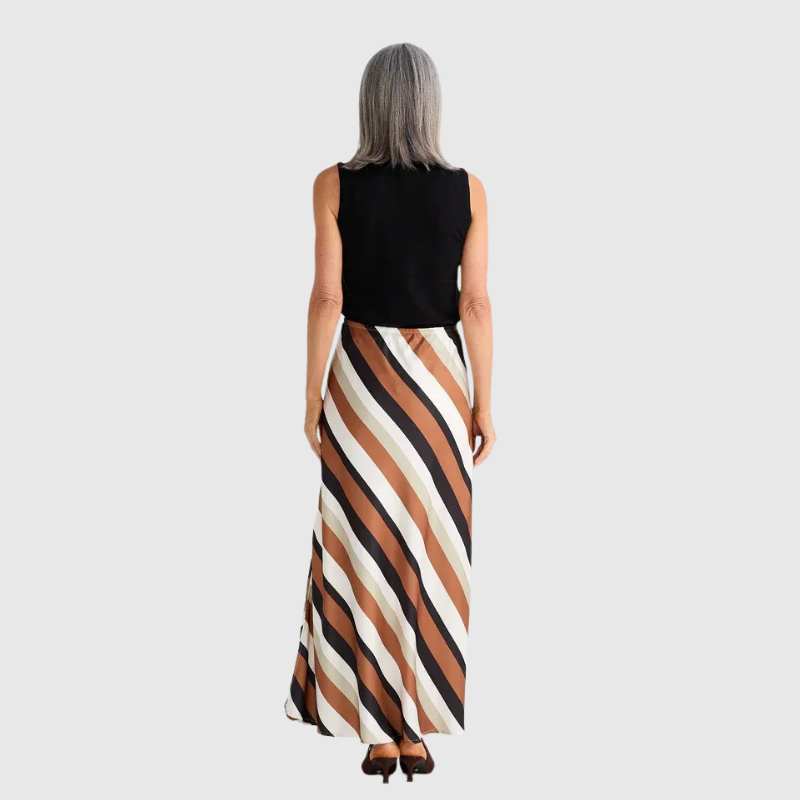 Rozalia Slip Skirt Oakley Stripe