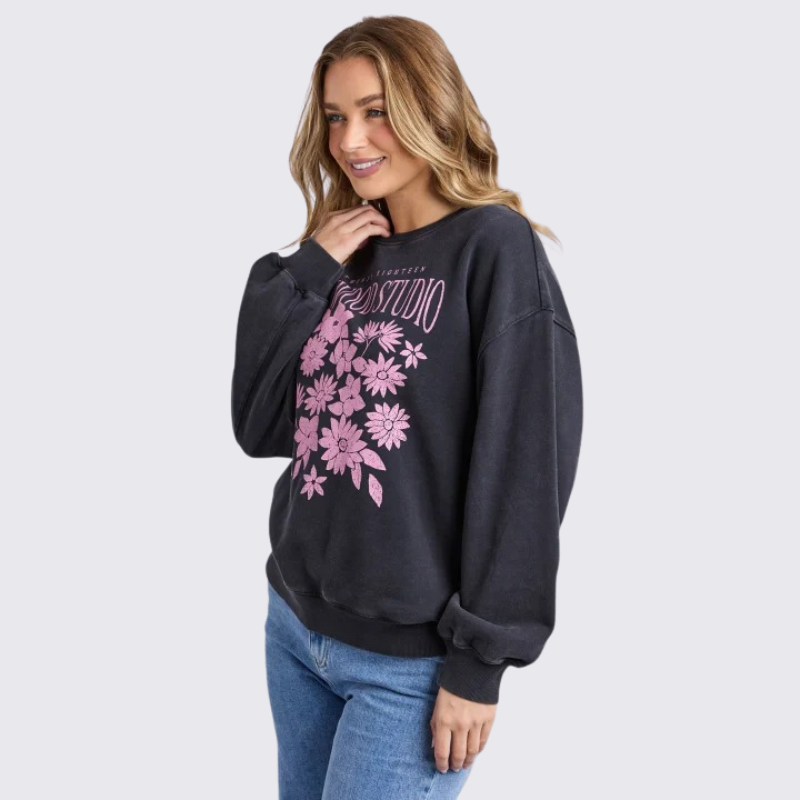 Floret Crew Black