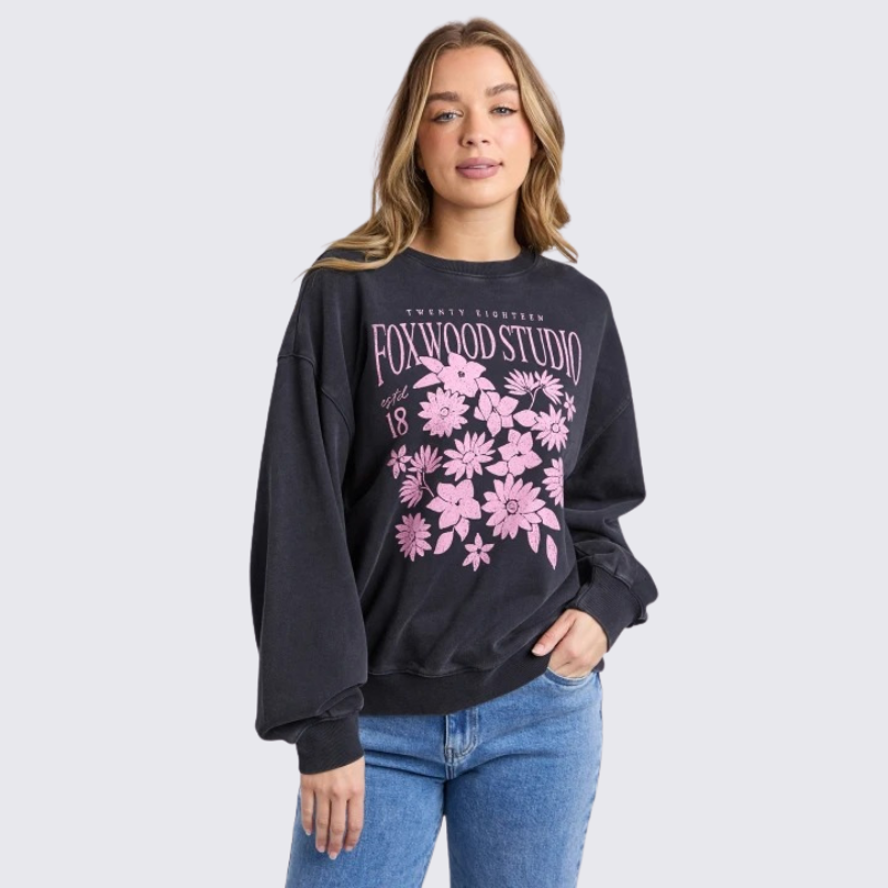Floret Crew Black