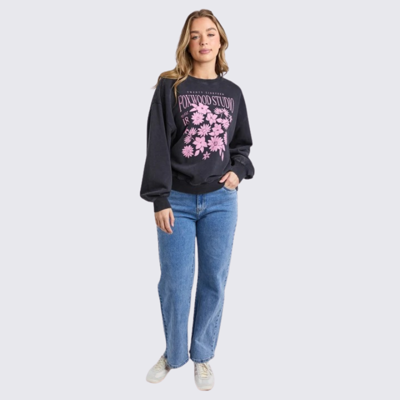 Floret Crew Black