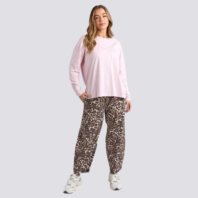 Simplified Long Sleeve Tee Pink