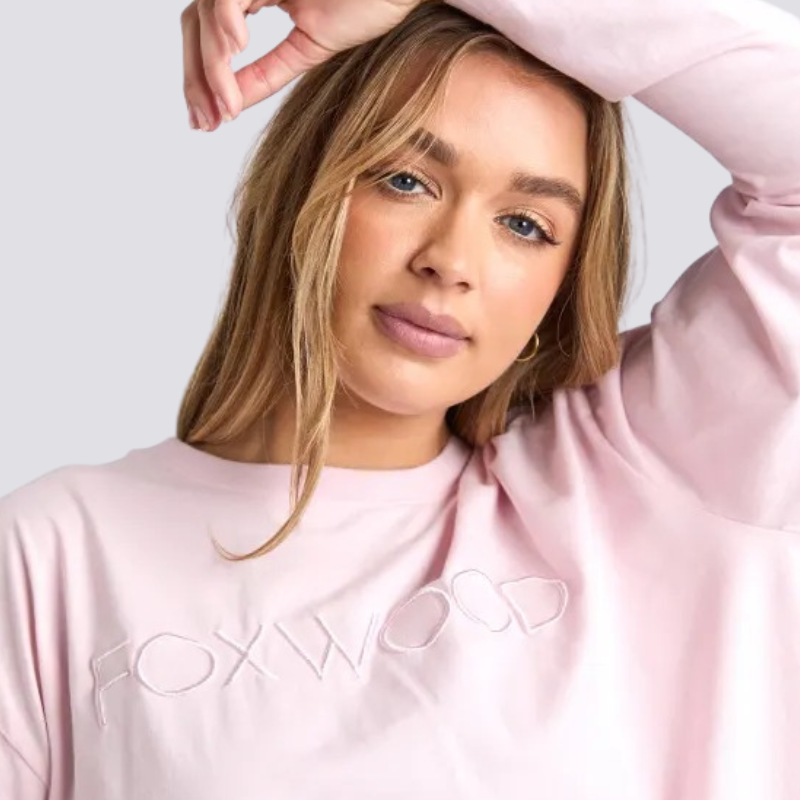 Simplified Long Sleeve Tee Pink