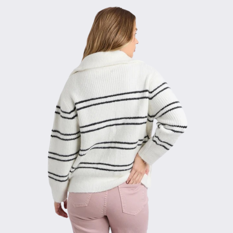 Journey Zip Knit White