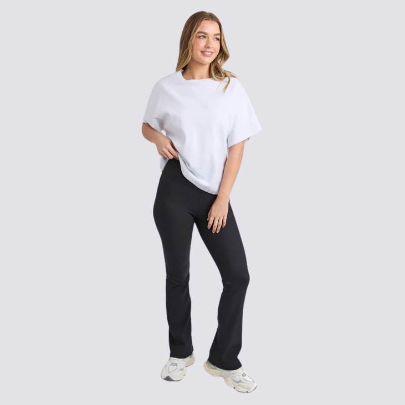 Luxe Rib Pant Black