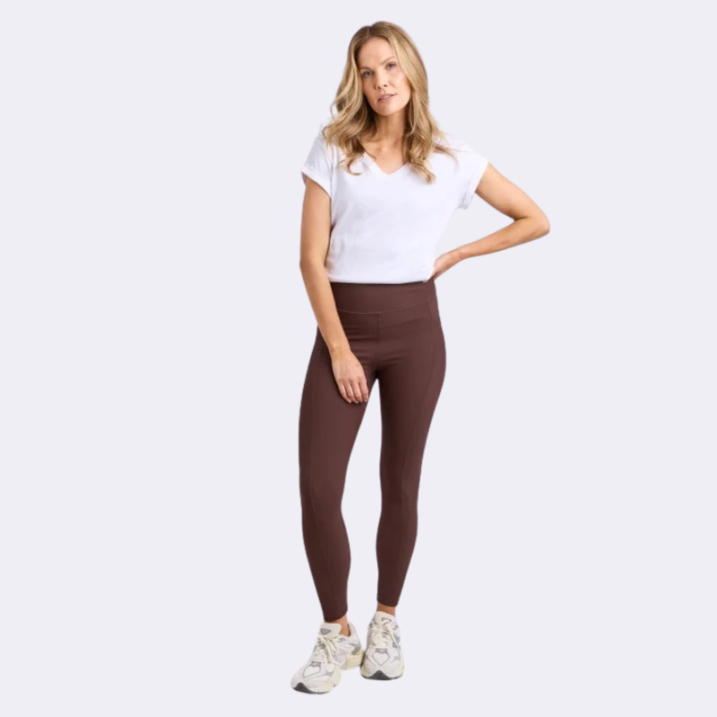 Luxe Rib Legging Coffee