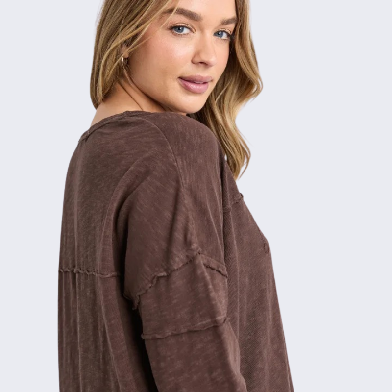 Throw On Tee Coffee