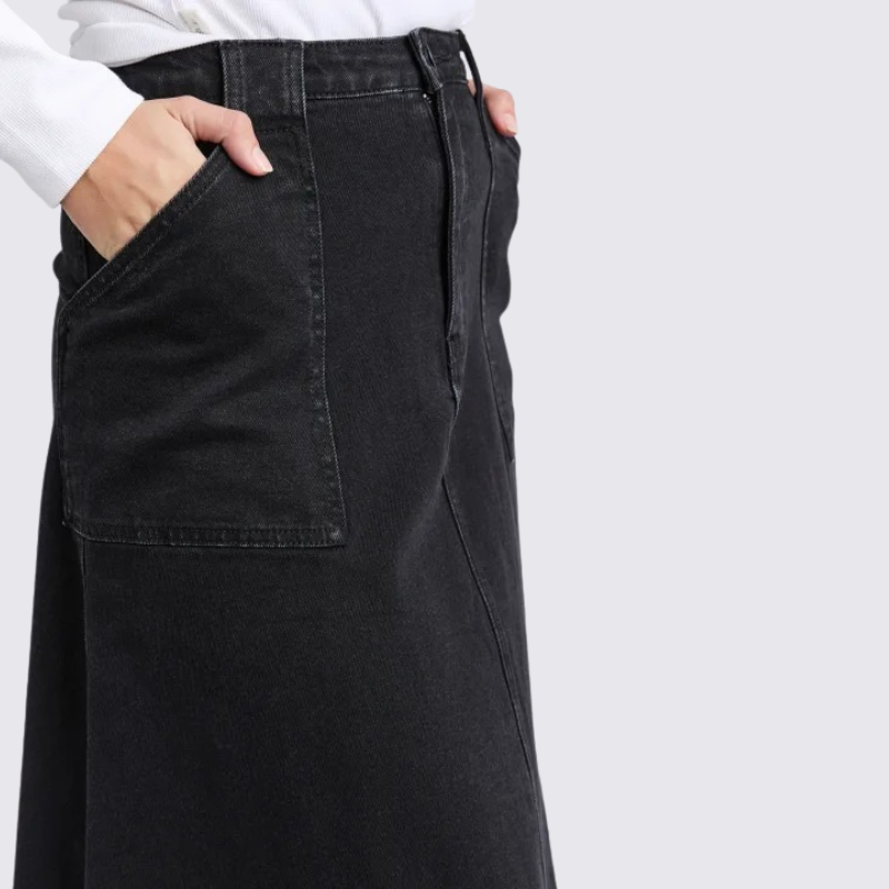 Potter Skirt Washed Black