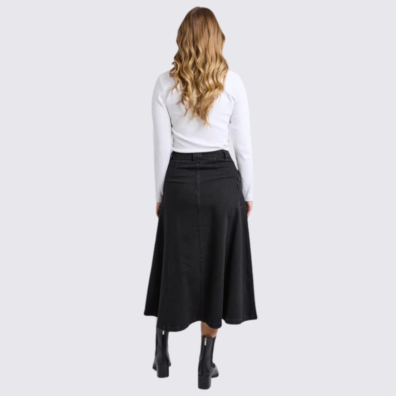 Potter Skirt Washed Black