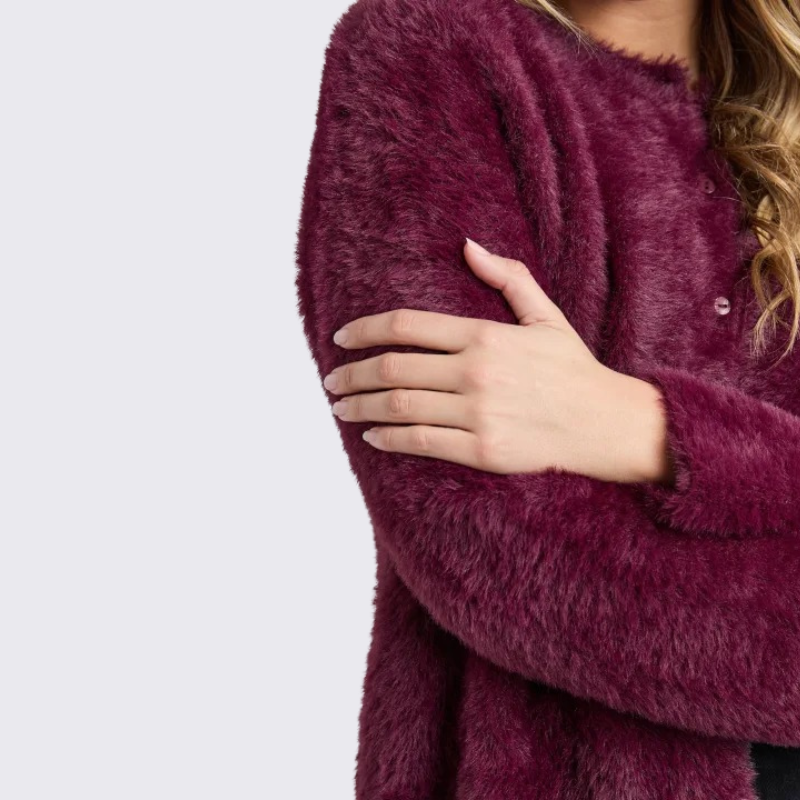 Kenny Button Cardi Windsor Wine