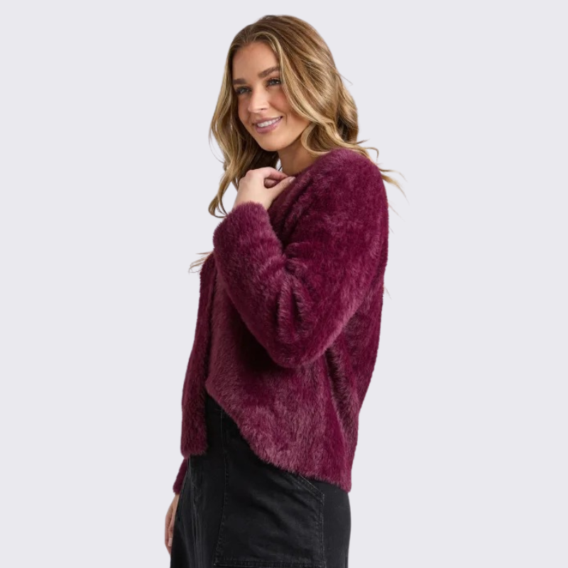 Kenny Button Cardi Windsor Wine