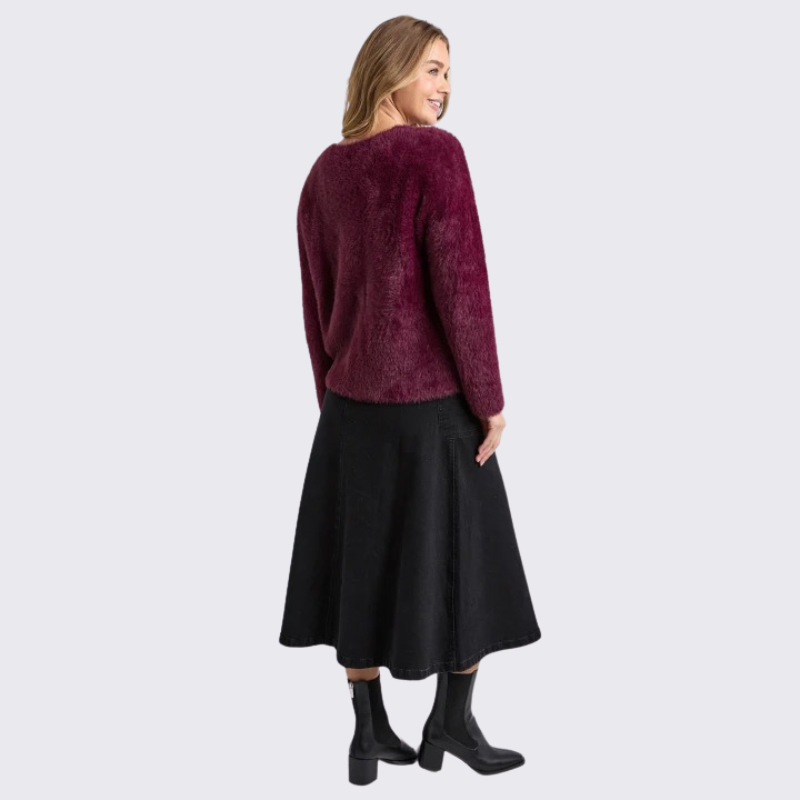 Kenny Button Cardi Windsor Wine