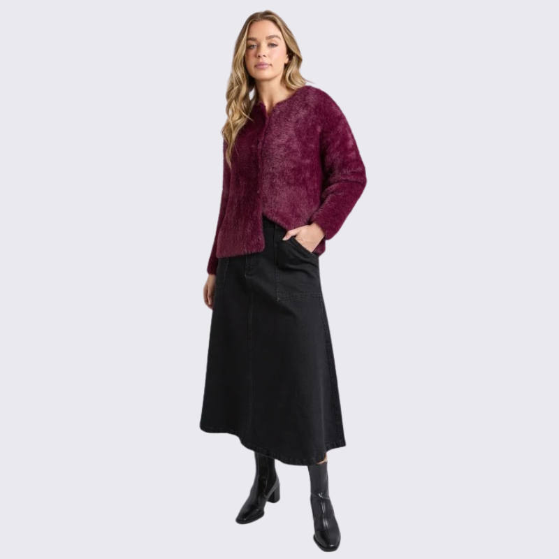 Kenny Button Cardi Windsor Wine
