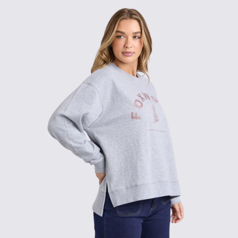 Effortless Contrast Crew - Grey Marble