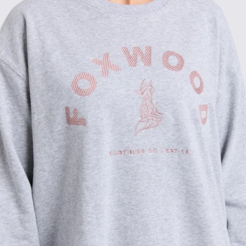 Effortless Contrast Crew - Grey Marble