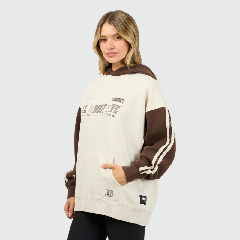 Contrast Club Relaxed Hoodie