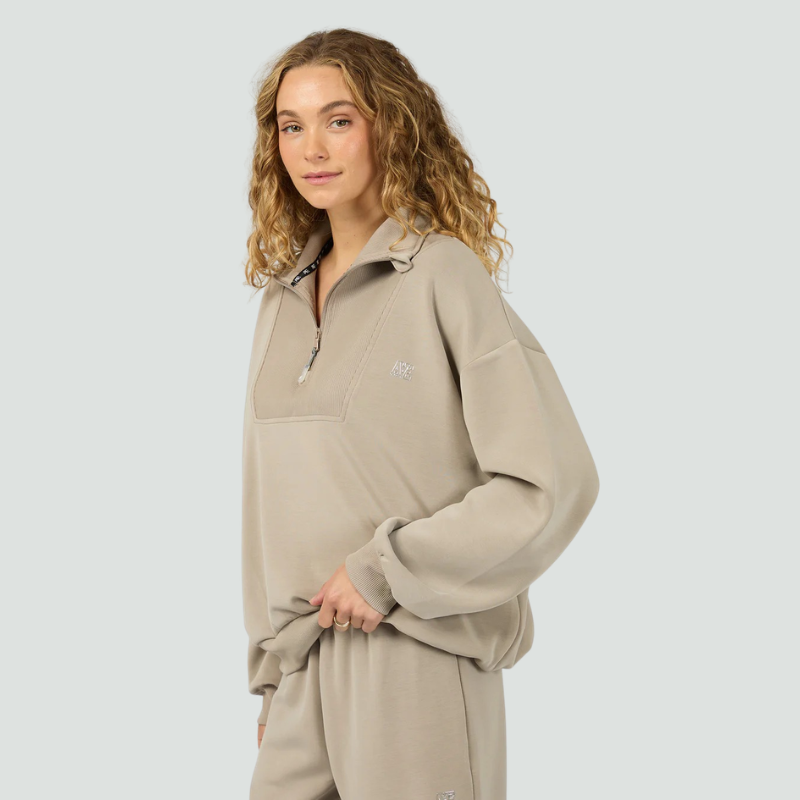 Luxe Active 1/4 Zip Stone