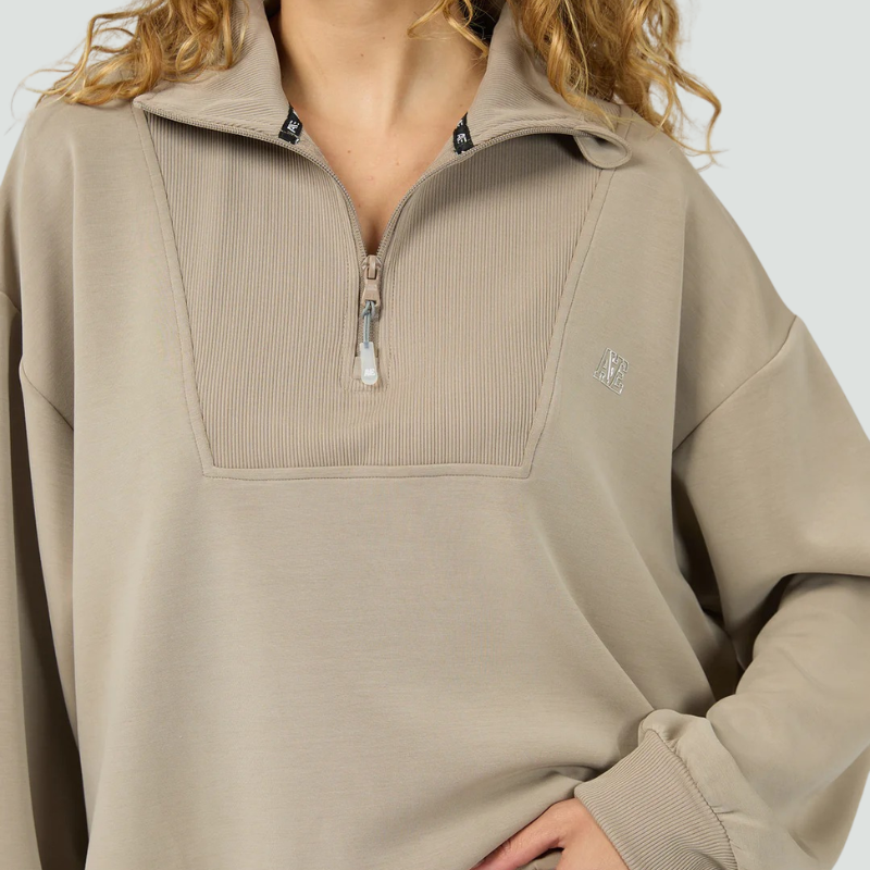 Luxe Active 1/4 Zip Stone