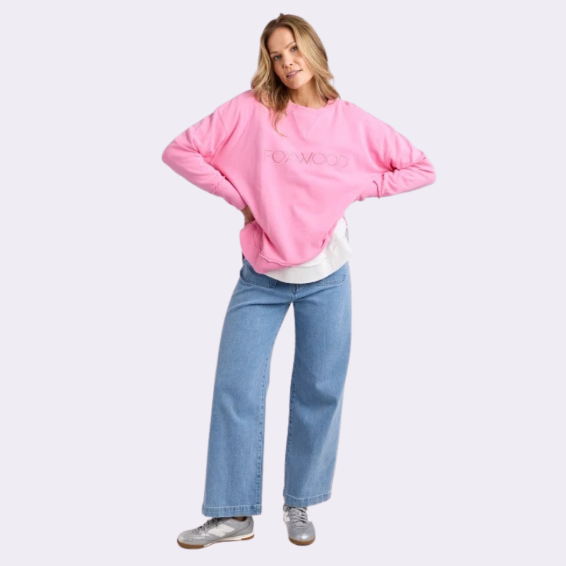 Simplified Crew Bright Pink