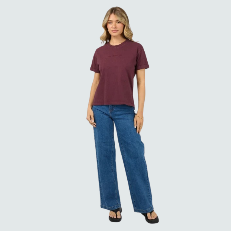 AAE  Washed Tee - Wine